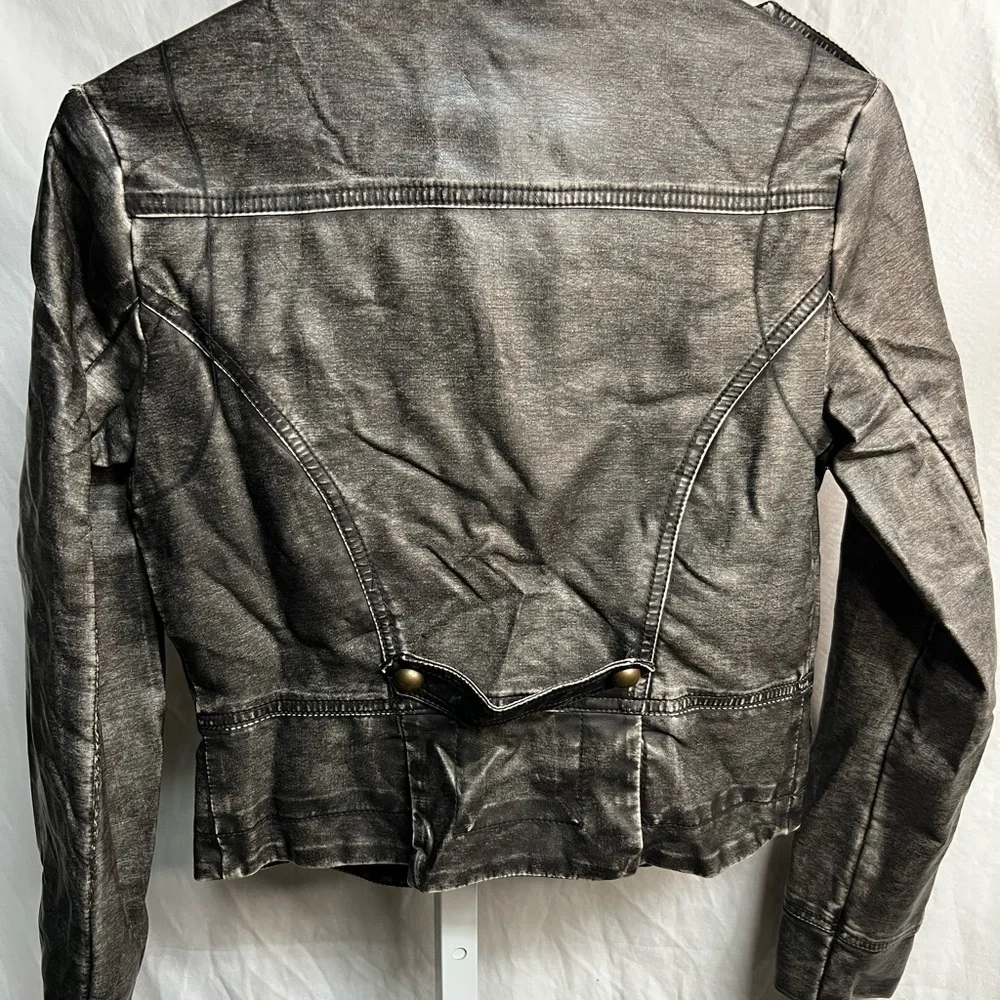 Uniquism faux‎ leather jacket